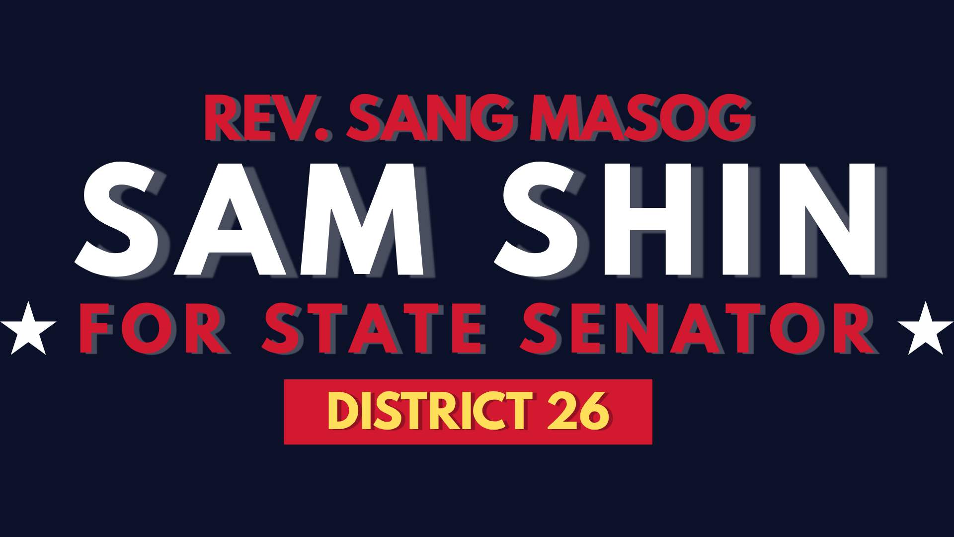 Sam Shin Campaign Logo